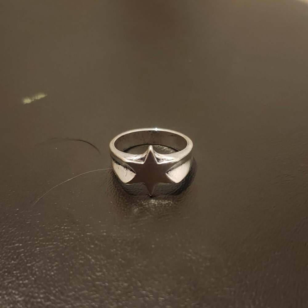 Silver Star Ring With A 12 Ab